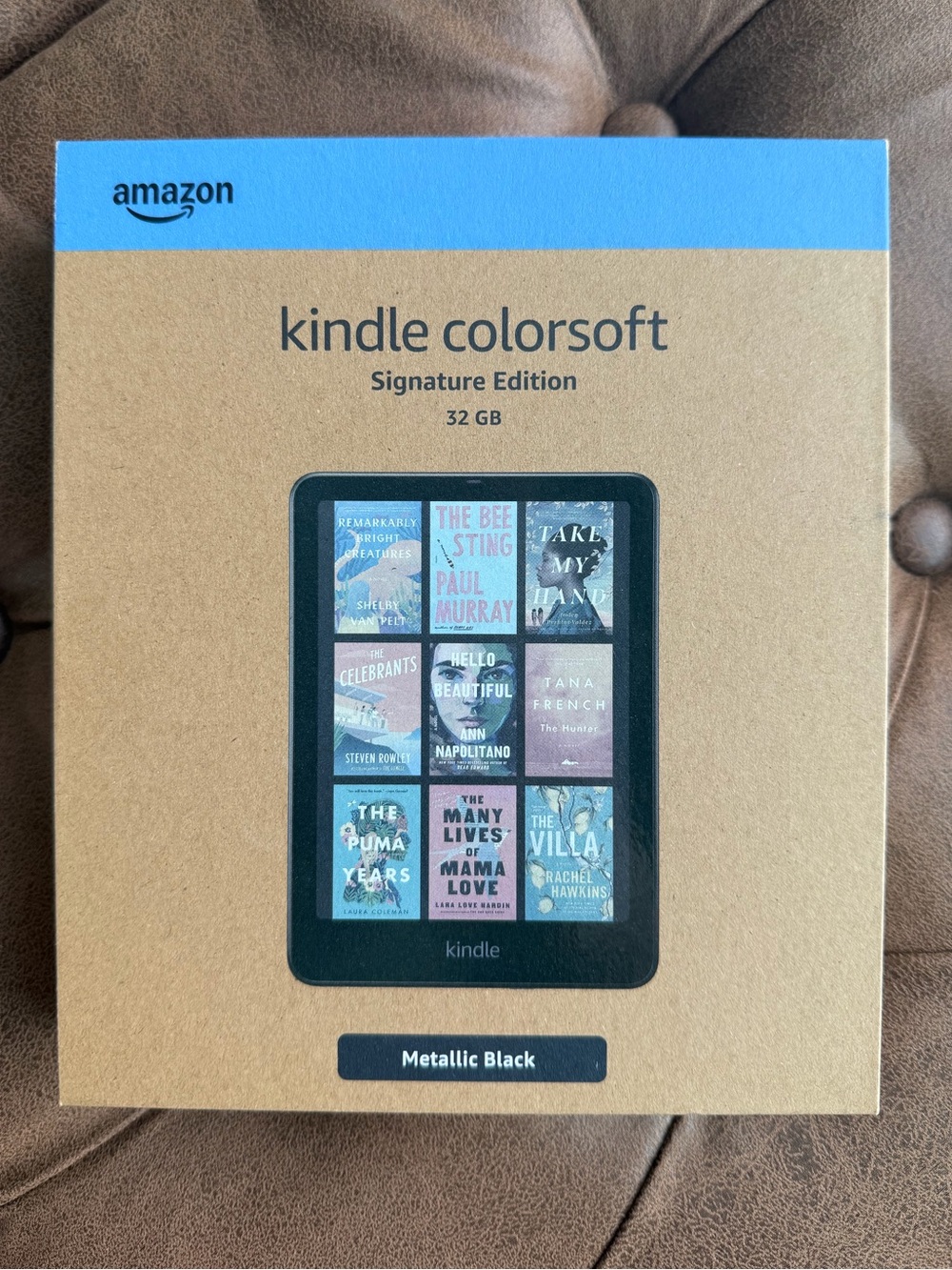 Amazon Kindle Colorsoft Signature Edition 32GB in Metallic Black & Blue Accent